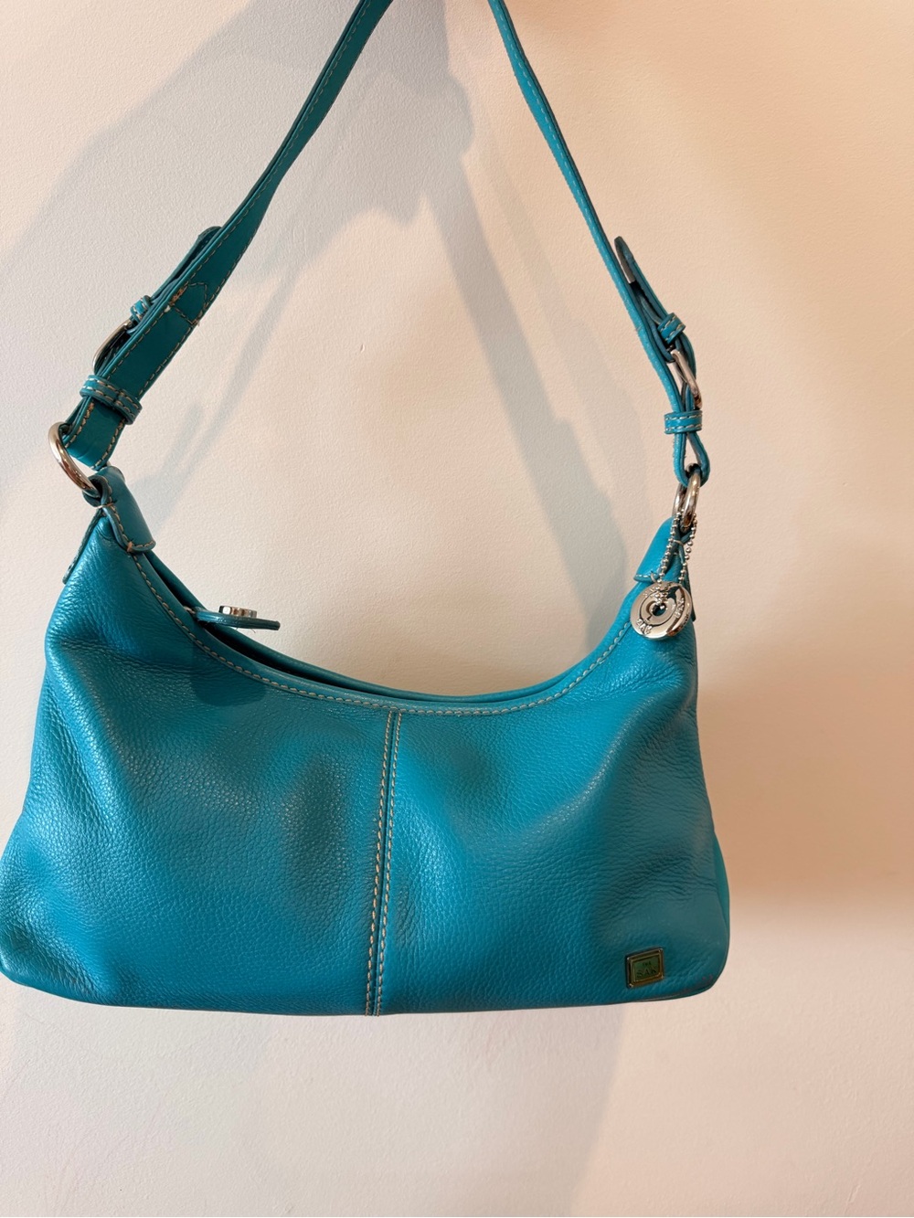 The Sak Teal Leather Shoulder Bag